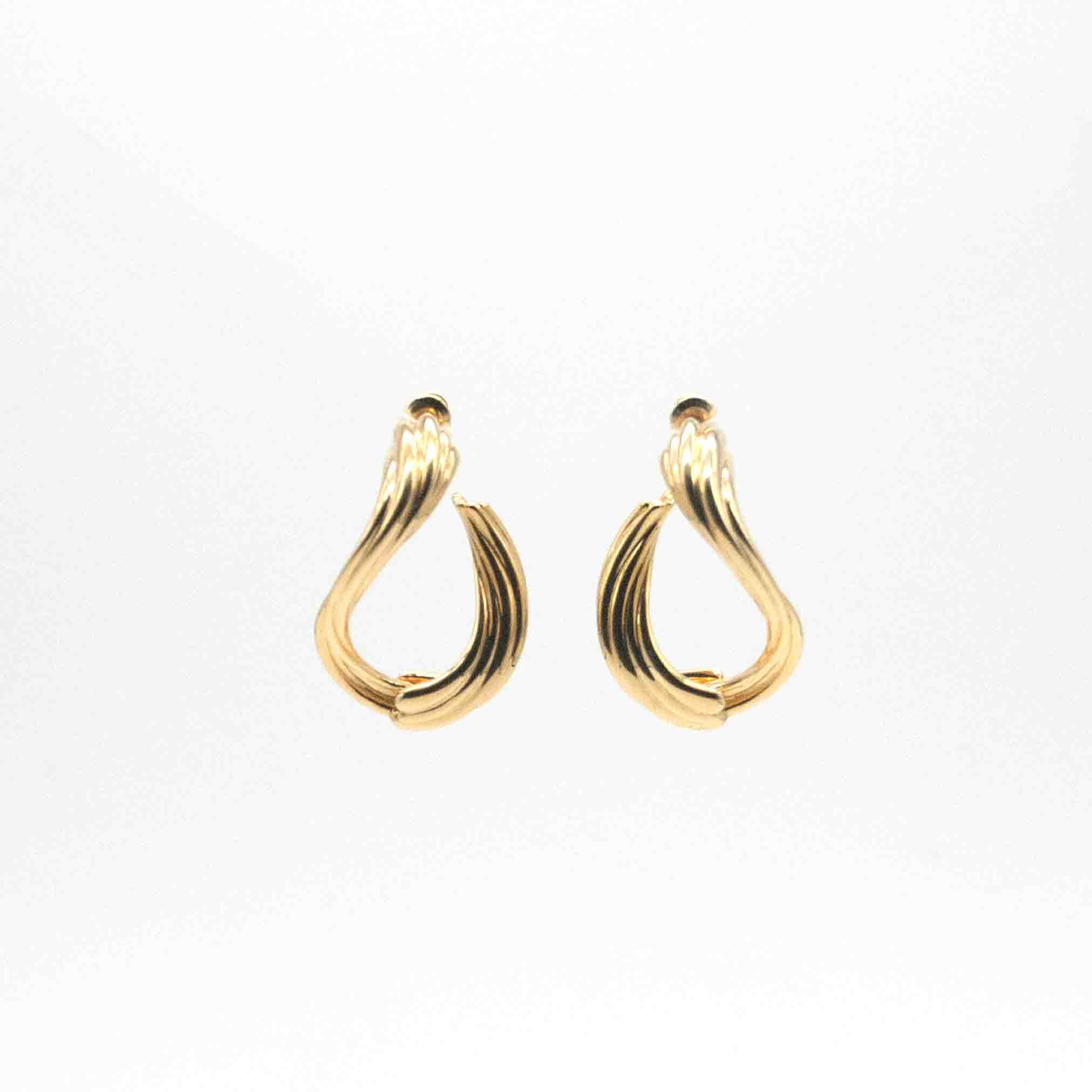 Pair of Aurora Silver Gold-Plated Vermeil Earrings